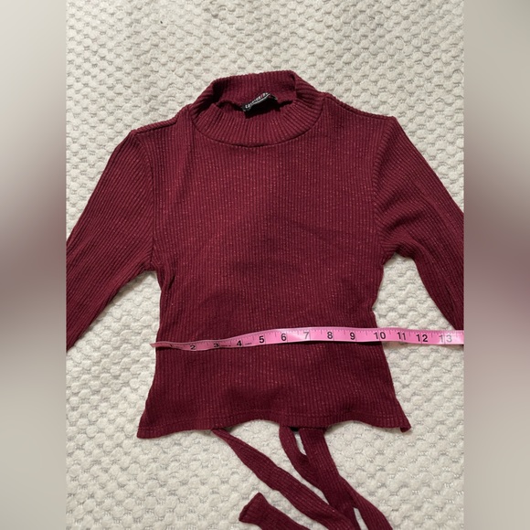 Bow Burgundy Top - Picture 8 of 8